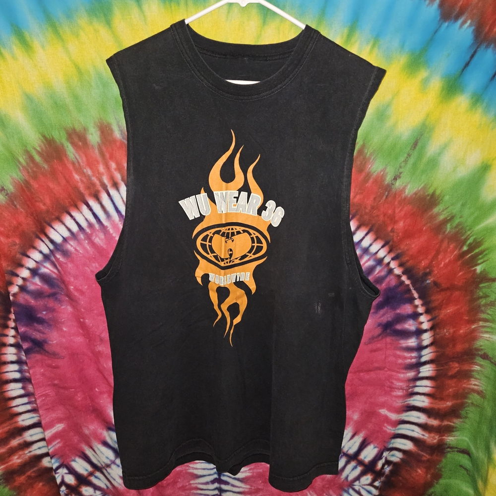 Vintage Rare Wu-tang Wu Wear 36 Cut Off Tank Top